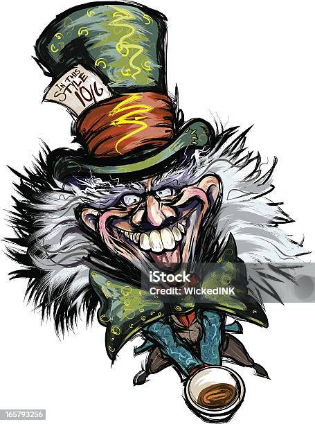 Mad Hatter Vecteurs libres de droits et plus d'images vectorielles de Bizarre - Bizarre, Chapeau, Concepts