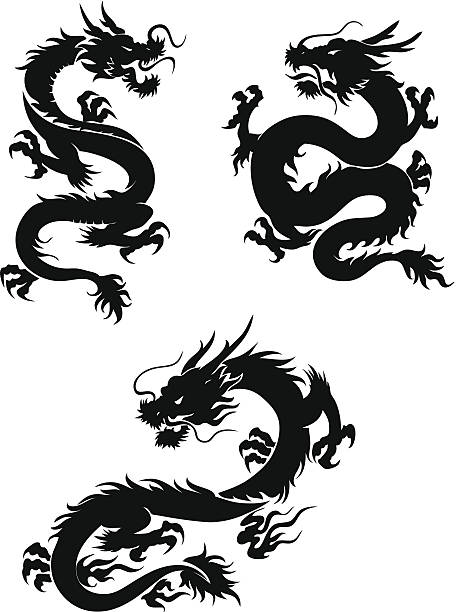 illustrations, cliparts, dessins animés et icônes de dragons - dragon