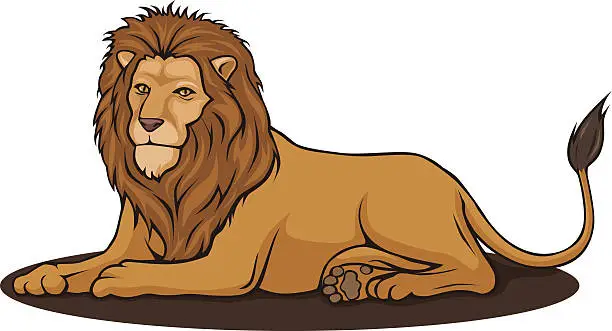 Vector illustration of lion