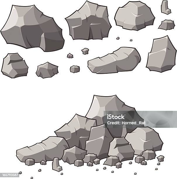 Ilustración de Cantera y más Vectores Libres de Derechos de Roca - Roca, Piedra - Roca, Roca grande