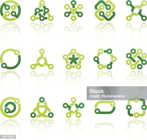 Abstract Symbols Ii Stock Illustration - Download Image Now - Icon Symbol, Connection, Circle