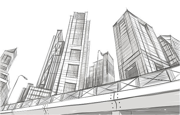 illustrazioni stock, clip art, cartoni animati e icone di tendenza di l'architettura - city life architecture and buildings concepts and ideas built structure