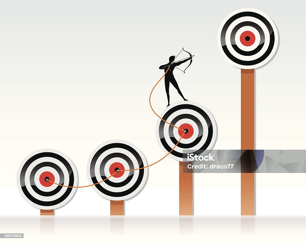 Höhere Ziel - Lizenzfrei Hoch - Position Vektorgrafik