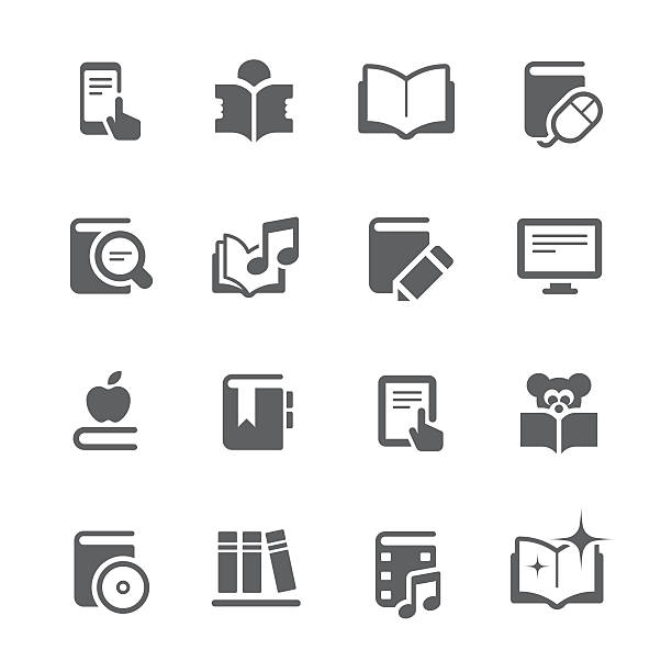 Literature and eBook icons  | prime series vector art illustration