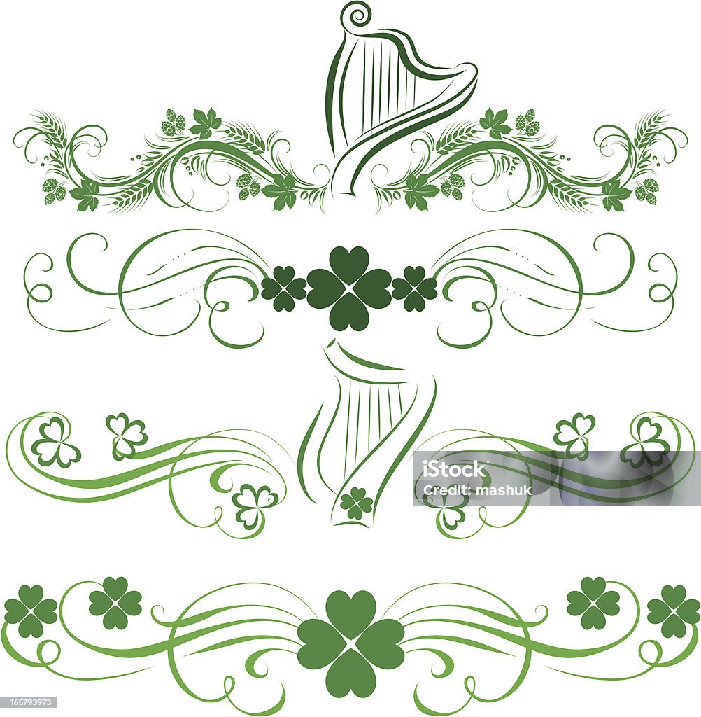 St Patrick férias elementos - Royalty-free Cereal arte vetorial