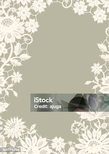 istock White Lace Frame. 165794256
