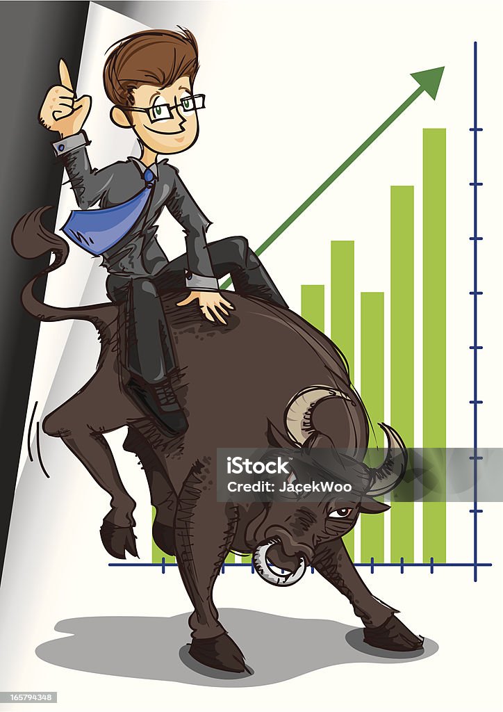 Bull Run - clipart vectoriel de Adulte libre de droits