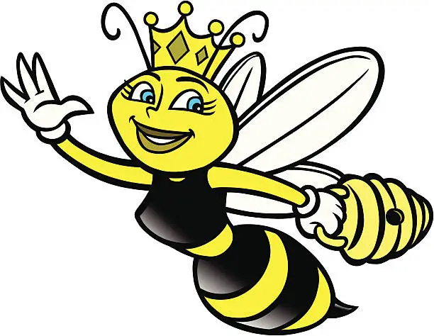 Vector illustration of Queen Bee