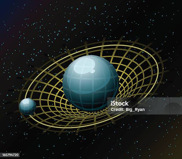 Gravidade - Arte vetorial de stock e mais imagens de Campo de gravidade - Campo de gravidade, Espaço exterior, Orbitar