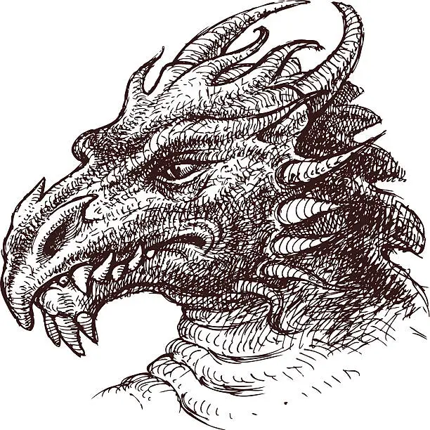 Vector illustration of dragon
