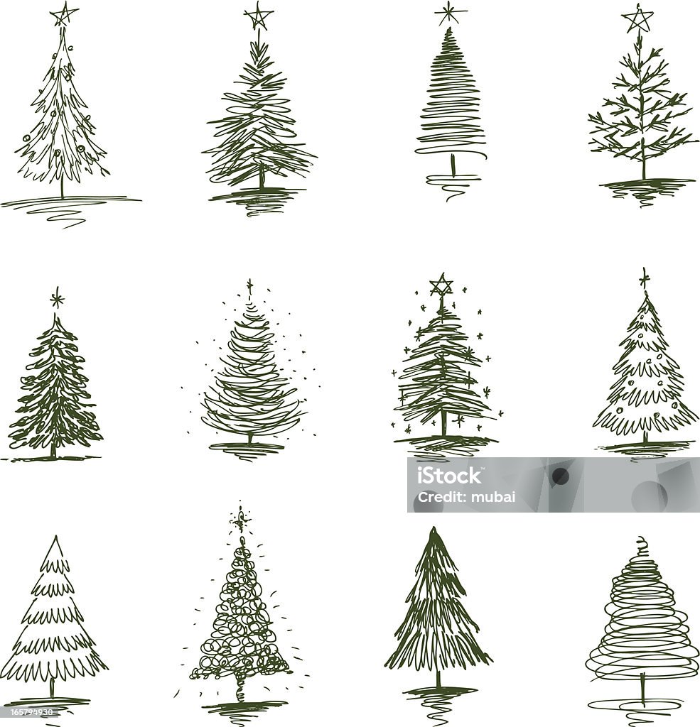 クリスマスツリー - クリスマスツリーのロイヤリティフリーベクトルアート