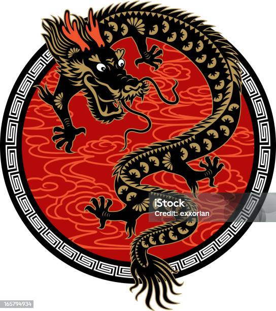 Jahr Des Drachensymbol Stock Vektor Art und mehr Bilder von Drache - Drache, Chinesischer Drache, Chinesisches Neujahr