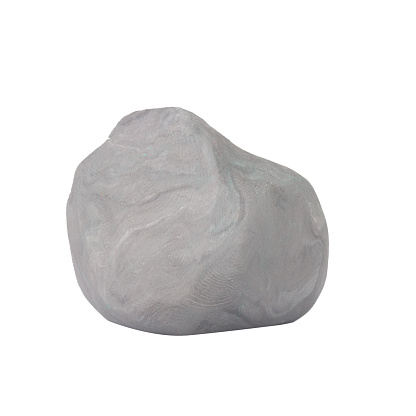 gray plasticine isolated on white background.