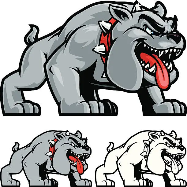 Vector illustration of Bulldog Stance II