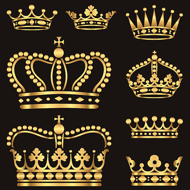 Corona in oro - illustrazione arte vettoriale