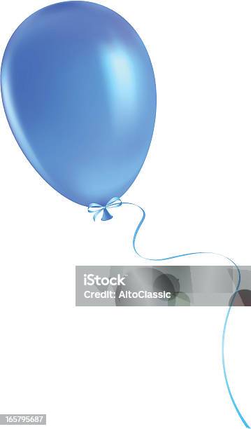 Blue Balloon Stock Vektor Art und mehr Bilder von Blau - Blau, Völlig Lichtdurchlässig, Aufblasbarer Gegenstand