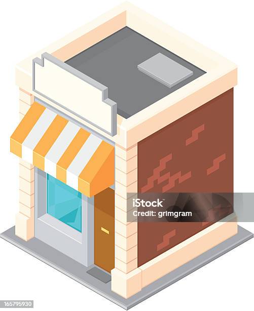 Isometric Shop Stock Vektor Art und mehr Bilder von Geschäft - Geschäft, Einkaufen, Isometrische Darstellung