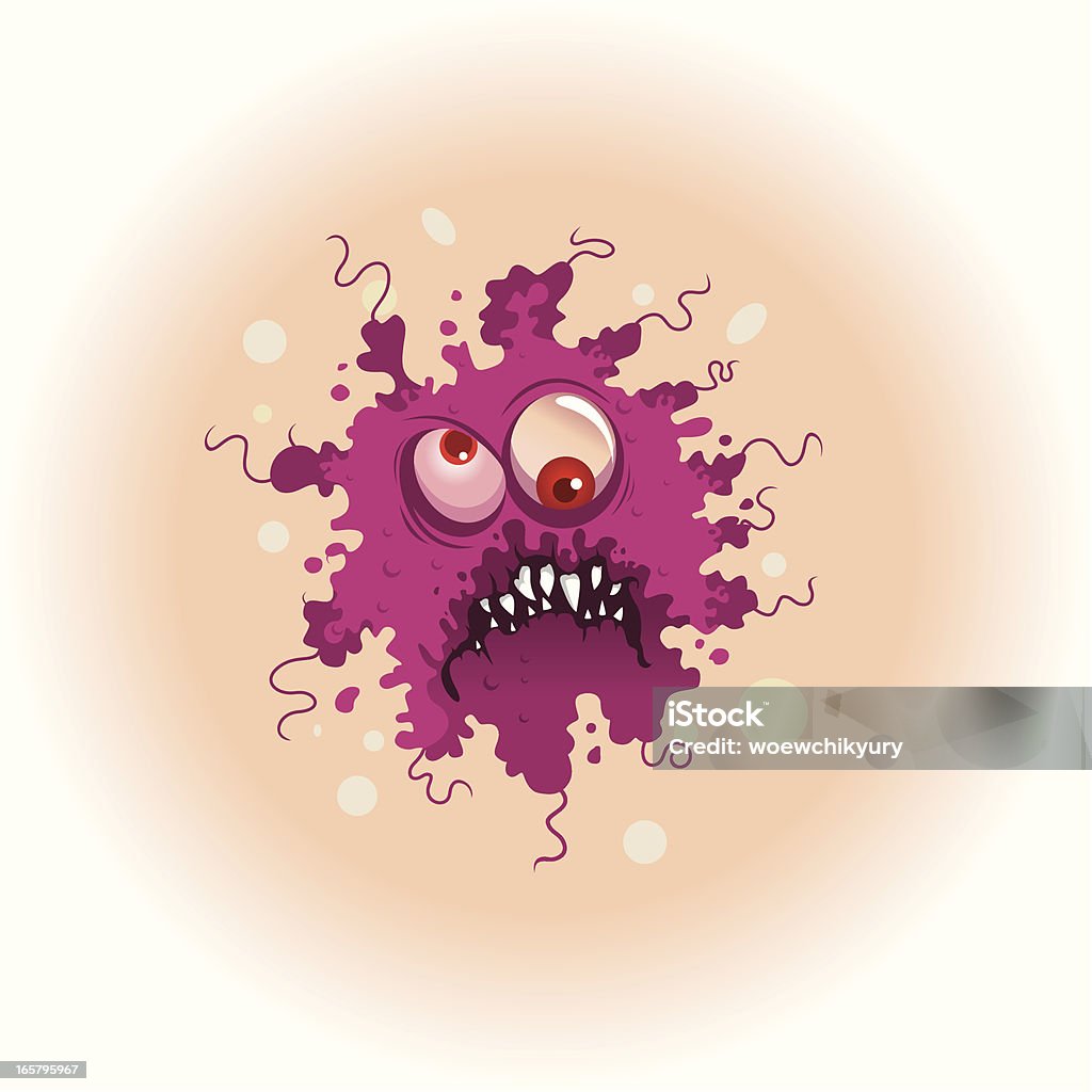 Зло вирус - Векторная графика Бактерия роялти-фри