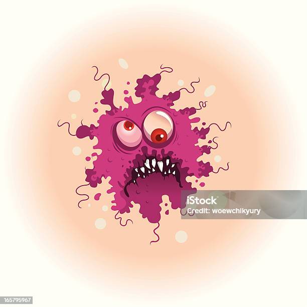 Зло Вирус — стоковая векторная графика и другие изображения на тему Бактерия - Бактерия, Без людей, Болезнь