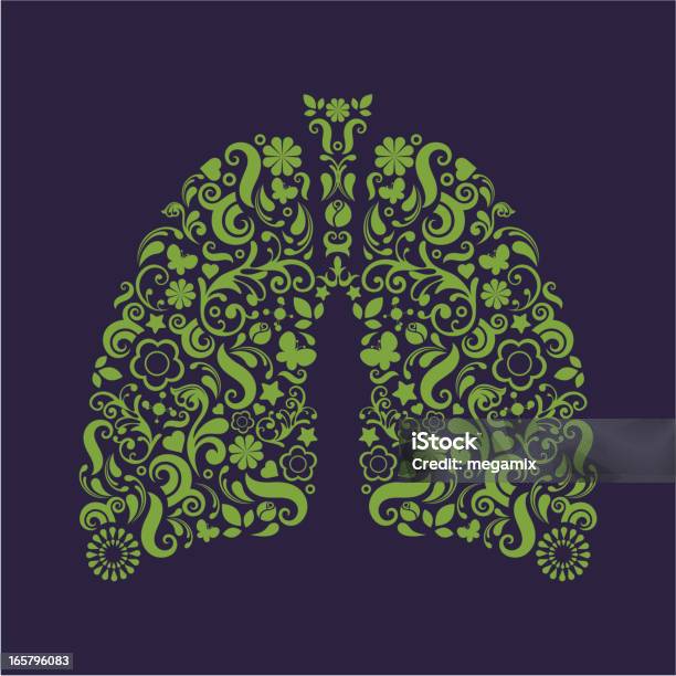 Lungs Stock Illustration - Download Image Now - Flower, Floral Pattern, Pattern