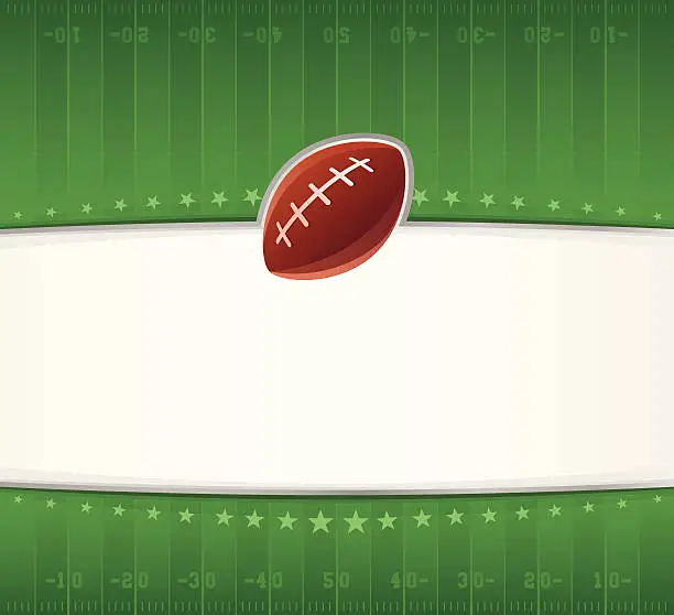 Vector illustration of Football Field Background