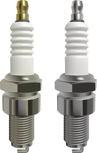 Vector illustration of Spark plug