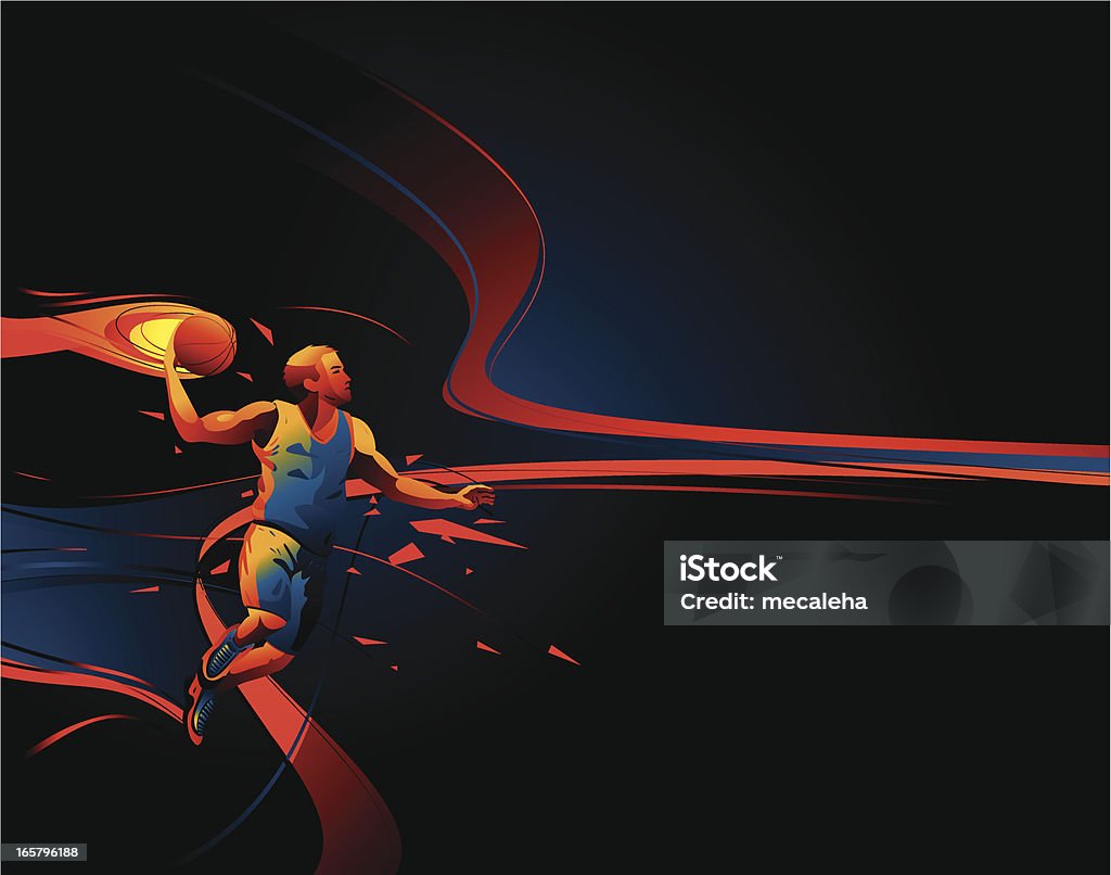 Baskeball sfondo - arte vettoriale royalty-free di Basket