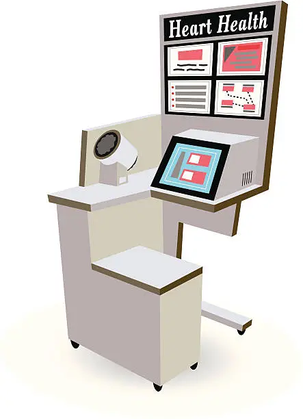 Vector illustration of Blood Pressure Machine