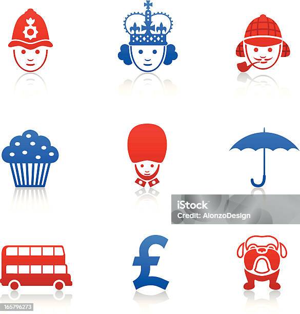 Английский Значки — стоковая векторная графика и другие изображения на тему Автобус - Автобус, Англия, Британская валюта