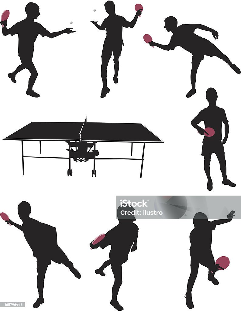 Tenis stołowy - Grafika wektorowa royalty-free (Ilustracja)