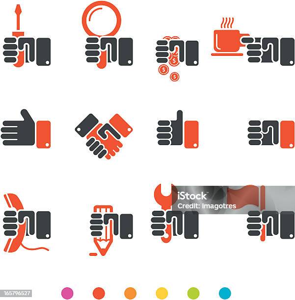 Set Di Mani - Immagini vettoriali stock e altre immagini di Attrezzi da lavoro - Attrezzi da lavoro, Bandiera, Clip art
