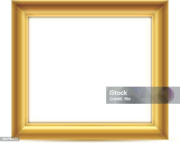 Moldura De Quadro - Arte vetorial de stock e mais imagens de Dourado - Cores - Dourado - Cores, Moldura de Quadro, Clip Art