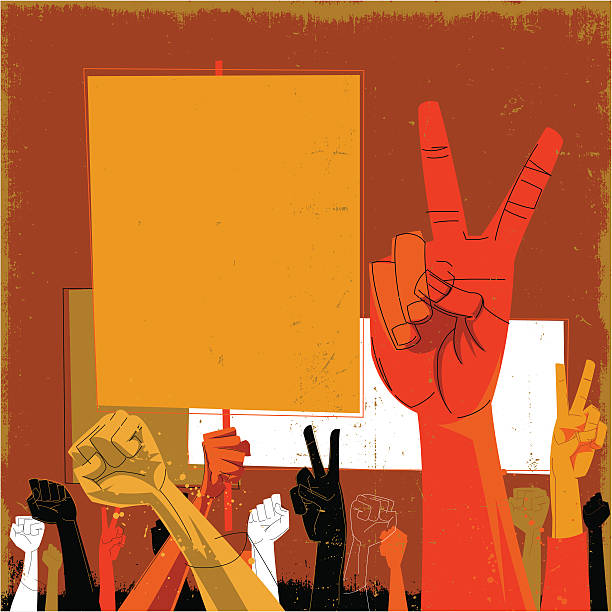 protest - political rally obrazy stock illustrations