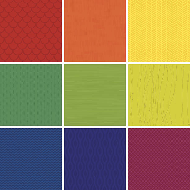 seamless pattern set - seri bölümü stock illustrations