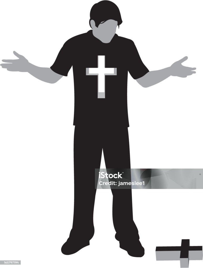 Dieu en forme de trou - clipart vectoriel de Adulte libre de droits