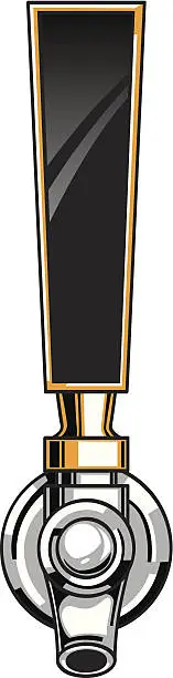 Vector illustration of beer tap