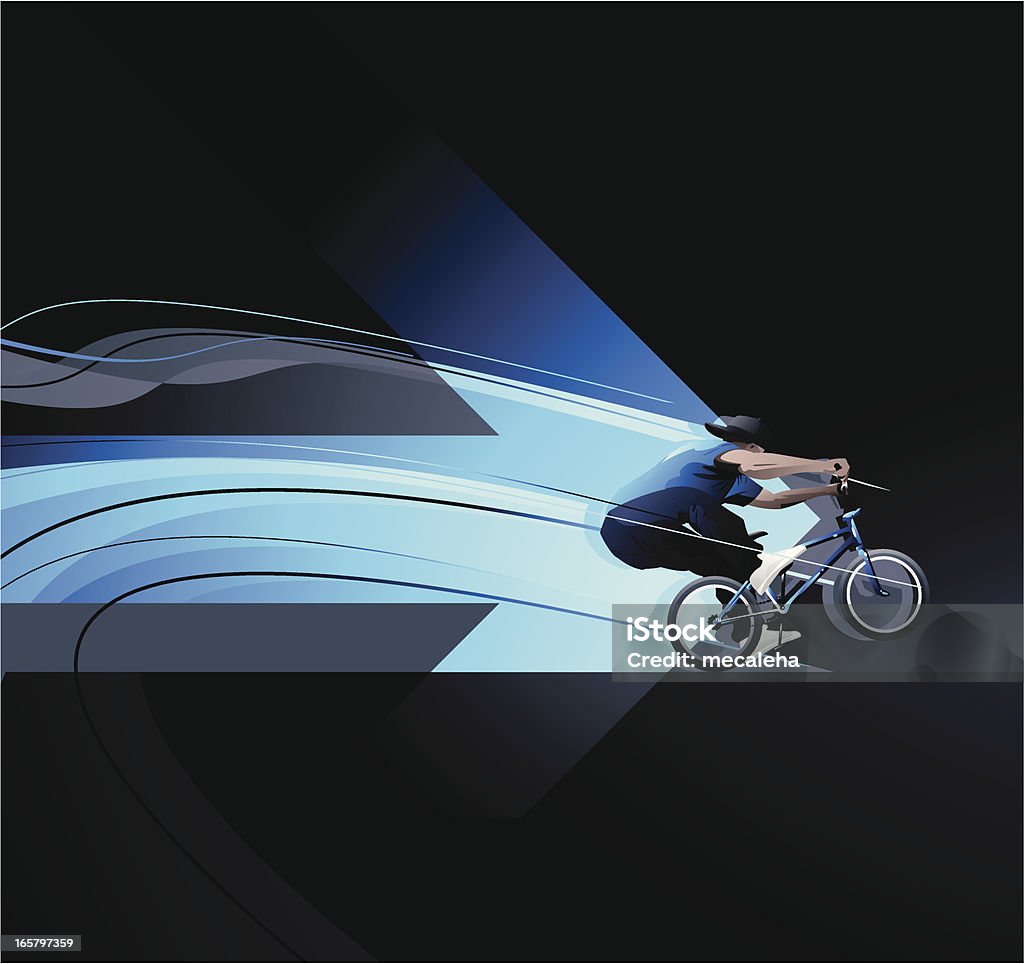 BMXer - Векторная графика Кататься на велосипеде роялти-фри