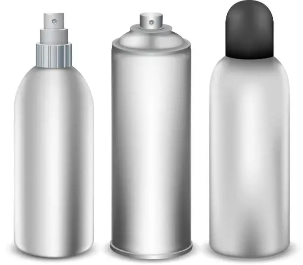 Vector illustration of Spray bottles