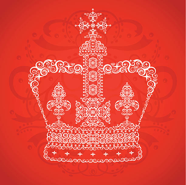 illustrazioni stock, clip art, cartoni animati e icone di tendenza di queen's corona - british empire immagine