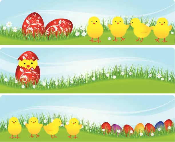 Vector illustration of Easter Banner