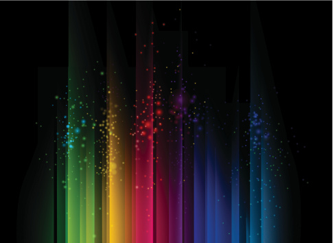 Colorful abstract background with streams of light
