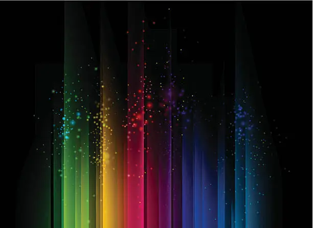 Vector illustration of Colorful abstract background with streams of light
