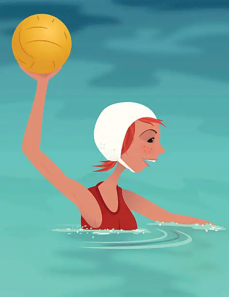 Vector illustration of Water Polo