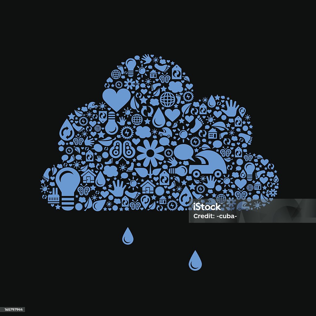 Chmura koncepcja - Grafika wektorowa royalty-free (Bez ludzi)