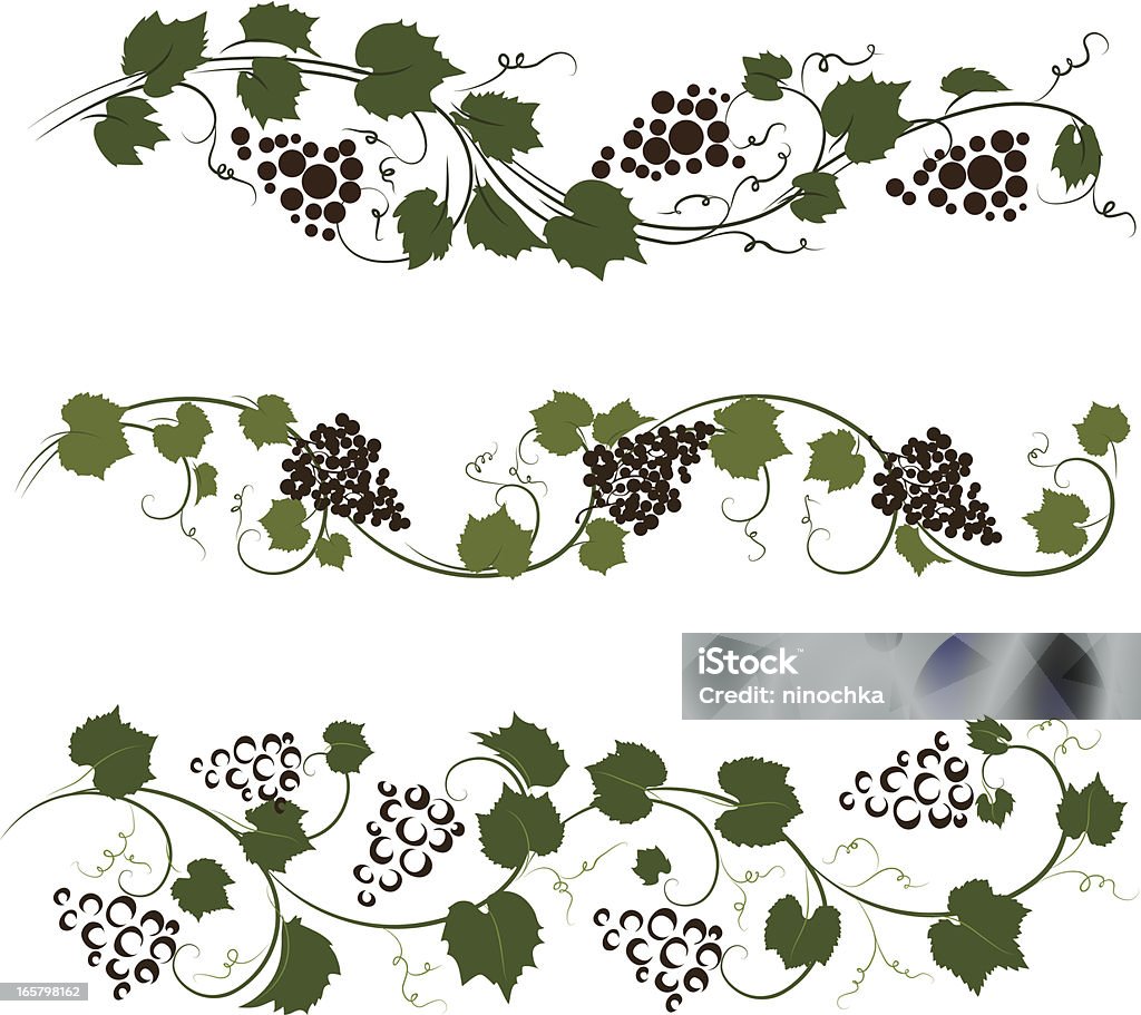 Éléments de raisin - clipart vectoriel de Plante grimpante et vigne libre de droits