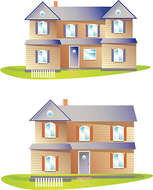 House vector art illustration