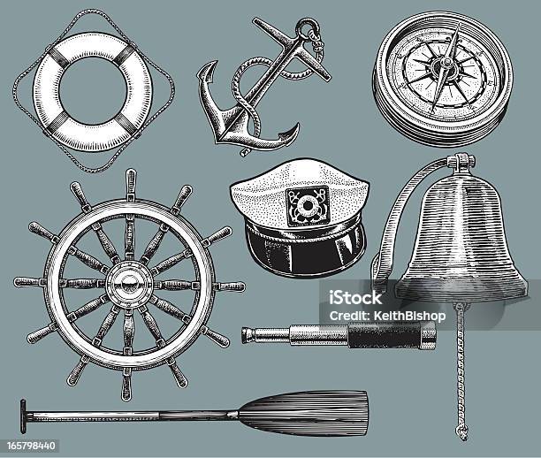 배송 장비앵커 생은 Preserver 코파스 항해 선박에 대한 스톡 벡터 아트 및 기타 이미지 - 항해 선박, 고풍스런, 항해 양식