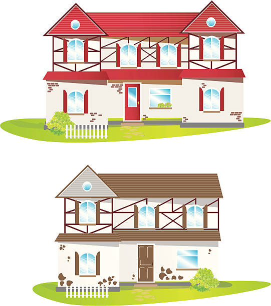 House vector art illustration