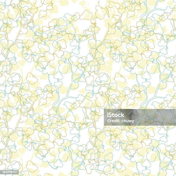 연두빛 플로럴 패턴 0명에 대한 스톡 벡터 아트 및 기타 이미지 - 0명, 꽃-식물, 나무