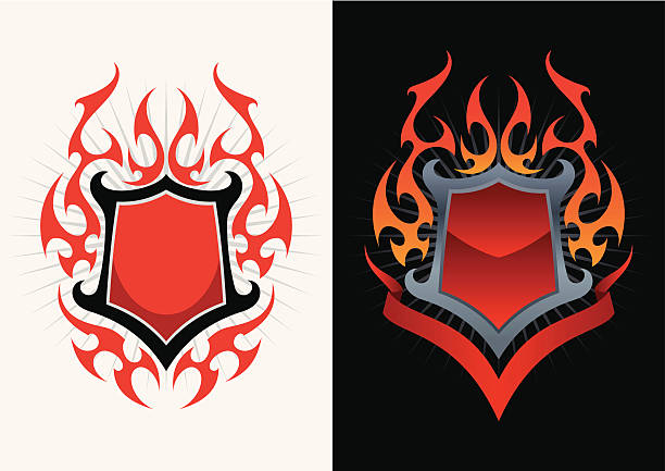 10,700+ Fire Shield Stock Illustrations, Royalty-Free Vector Graphics ...